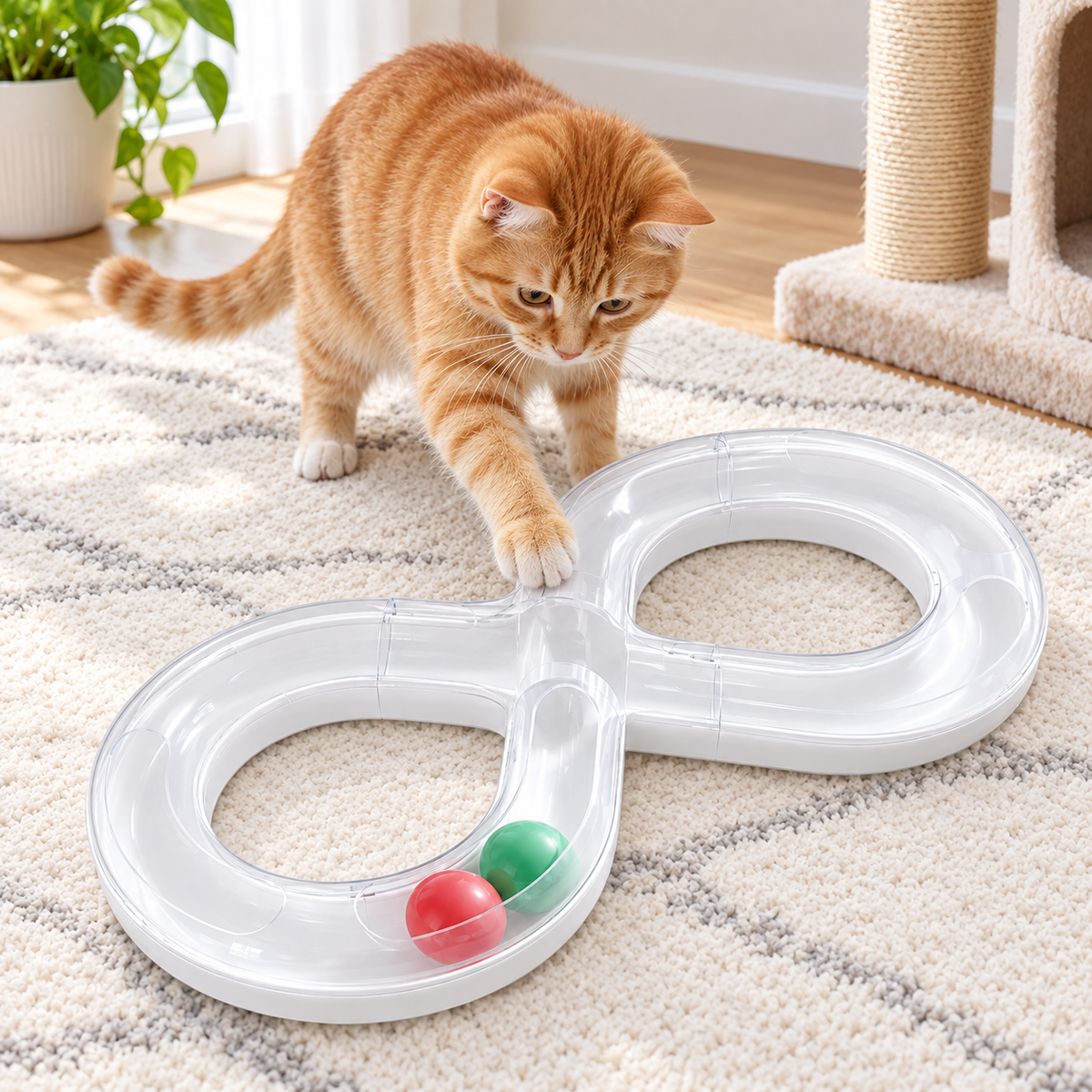 Infinity Track Ball Cat Toy