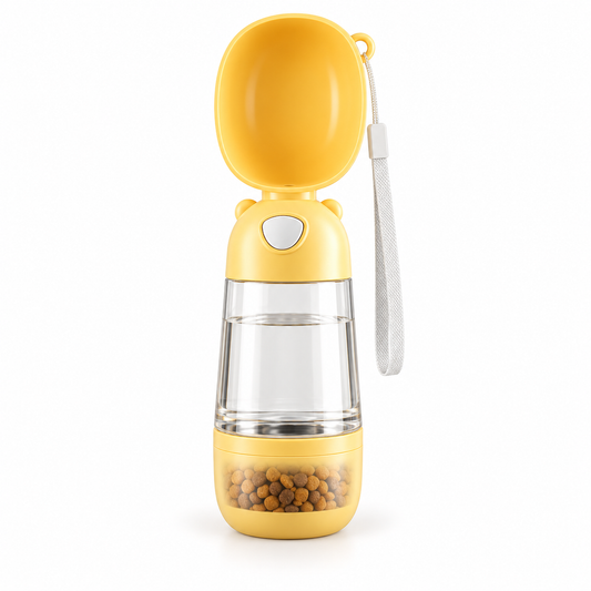 2-in-1 Portable Pet Water & Food Bottle