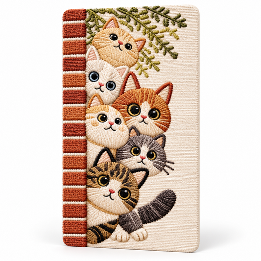 Stacked Cats Wall Scratching Panel