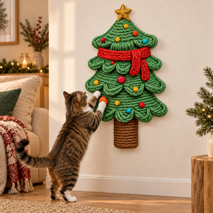 Christmas Tree Wall Scratching Panel