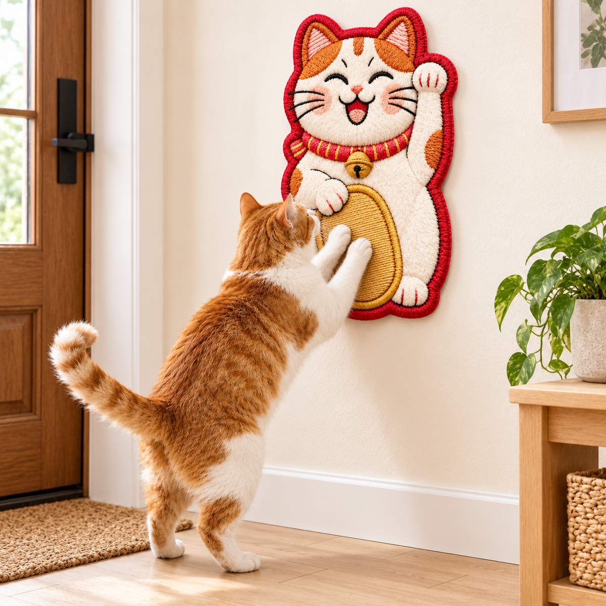 Lucky Cat Relief Scratching Panel