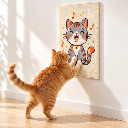 Cartoon Cat Furniture Scratch Mat