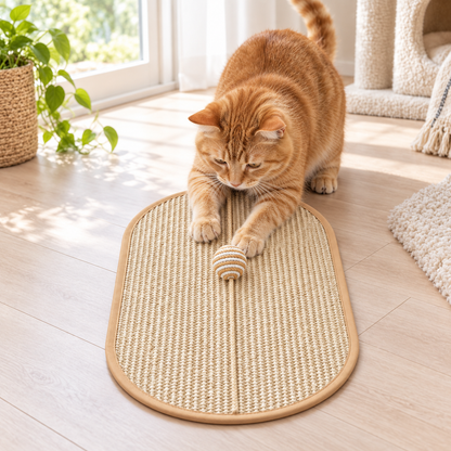 Natural Sisal Wall & Floor Cat Scratch Mat