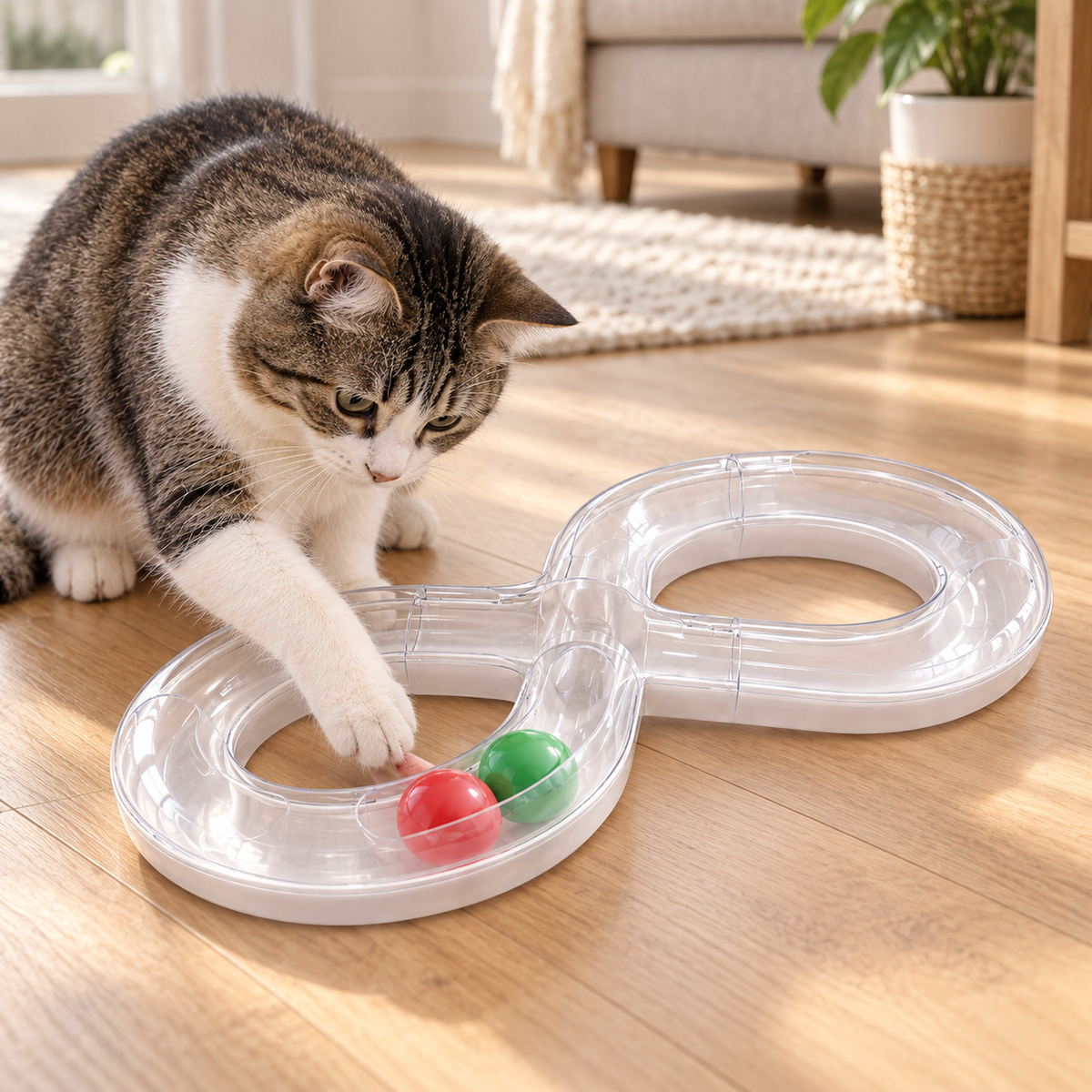 Infinity Track Ball Cat Toy