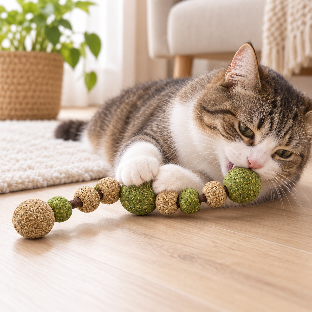 Silvervine & Catnip Ball Chew Toy